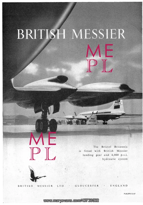 : British Messier Landing Gear & Hydraulic Components : British Messier Landing Gear & Hydraulic Components