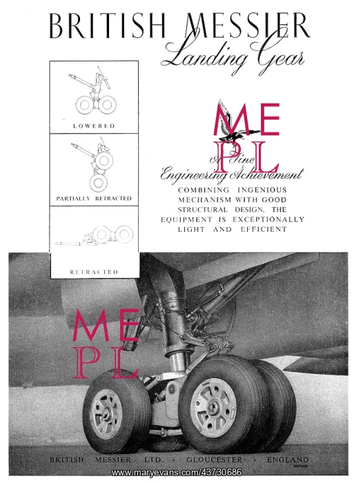 : British Messier Landing Gear & Hydraulic Components : British Messier Landing Gear & Hydraulic Components