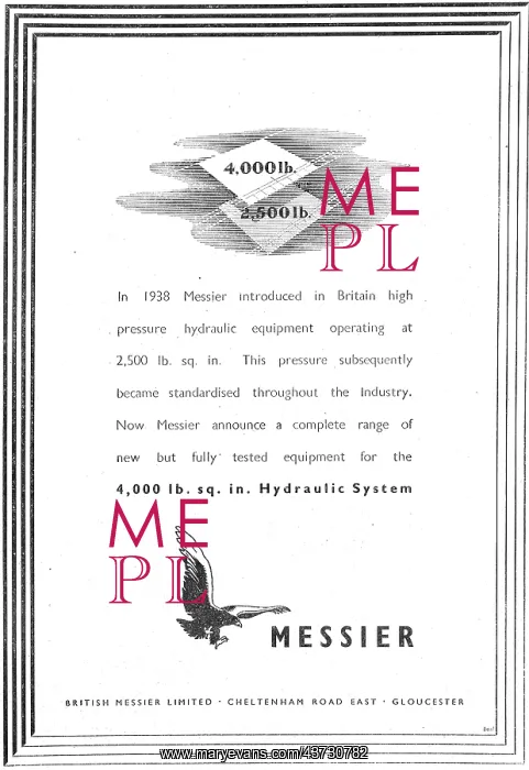 : British Messier Landing Gear & Hydraulic Components : British Messier Landing Gear & Hydraulic Components