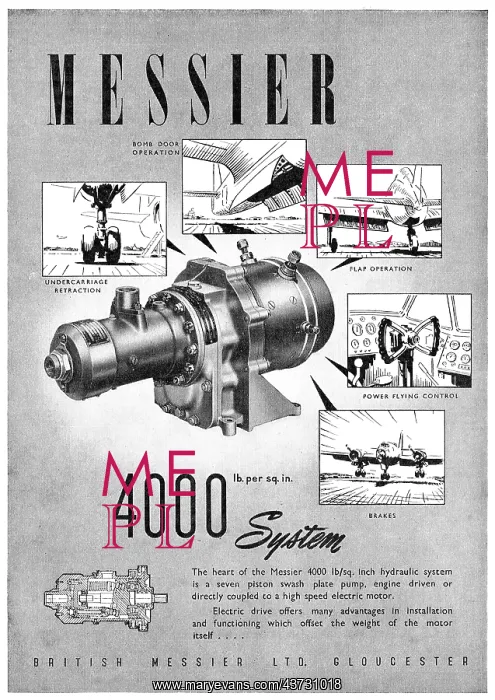 : British Messier Undercarriages & Hydraulic Components : British Messier Undercarriages & Hydraulic Components