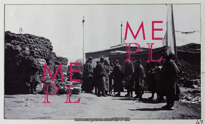 : British Military Campaign to Tibet - Phari bazaar : British Military Campaign to Tibet - Phari bazaar