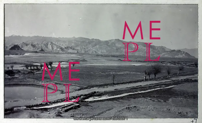 : British Military Campaign to Tibet - view towards Tsichen : British Military Campaign to Tibet - view towards Tsichen