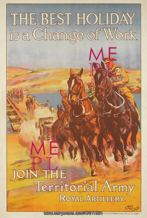 : British Military Poster - Inter-war period : British Military Poster - Inter-war period