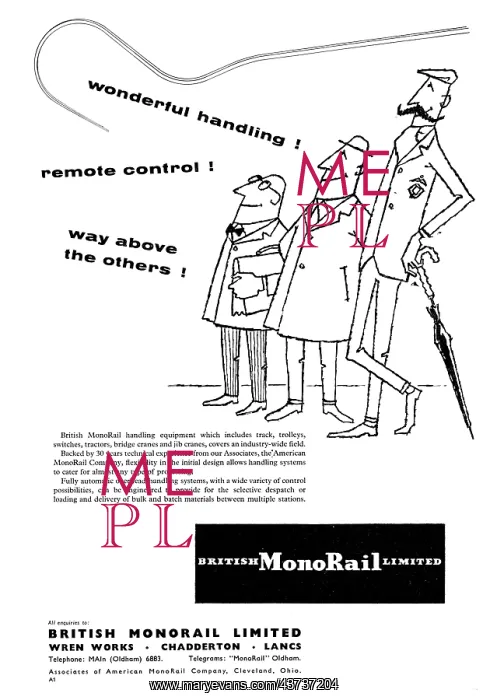 : British MonoRail Overhead Handling Equipment : British MonoRail Overhead Handling Equipment