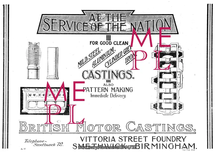 : British Motor Castings - Vittoria : British Motor Castings - Vittoria
