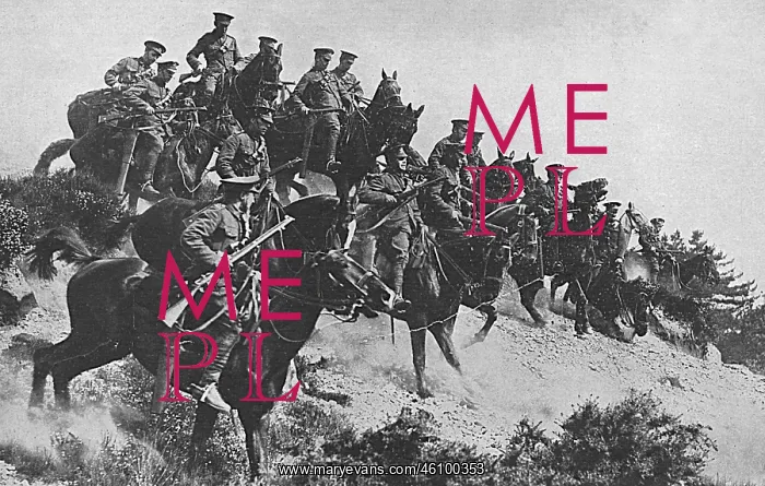 : British mounted troops, WW1 : British mounted troops, WW1
