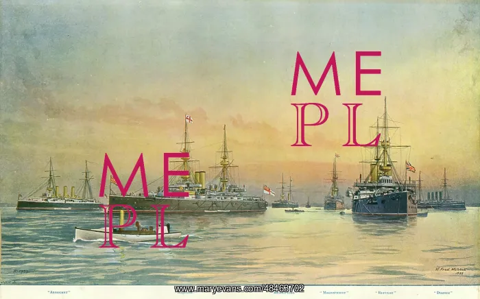 : British naval ships by W Fred Mitchell : British naval ships by W Fred Mitchell