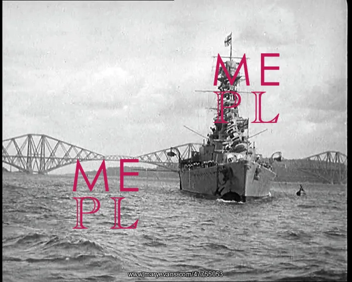 : British Naval Warship Crossing the Forth Of : British Naval Warship Crossing the Forth Of