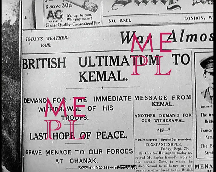 : British Newspaper Cover Warning Of Potential : British Newspaper Cover Warning Of Potential