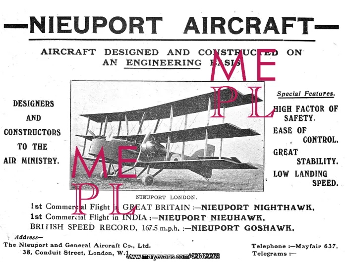 : British Nieuport Goshawk, Nieuhawk & Nighthawk : British Nieuport Goshawk, Nieuhawk & Nighthawk