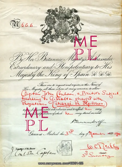 : British passport from Madrid to Gibraltar : British passport from Madrid to Gibraltar