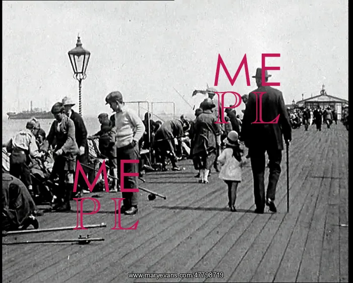 : British People Angling From A Pier : British People Angling From A Pier
