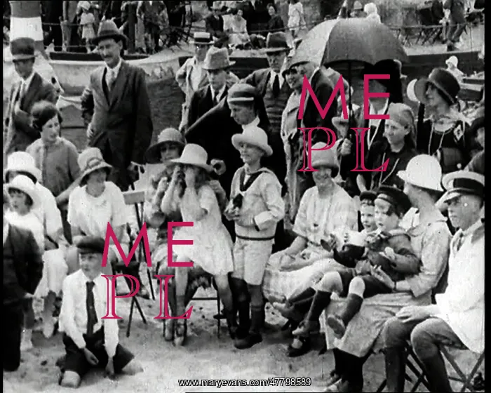 : British People Sitting On Deck Chairs Watching : British People Sitting On Deck Chairs Watching