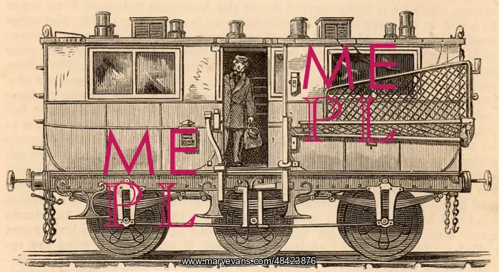 : British Post Office railway van showing the net : British Post Office railway van showing the net