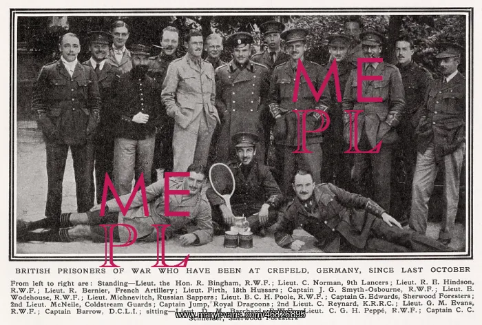 : British POWs at Crefeld, Germany : British POWs at Crefeld, Germany