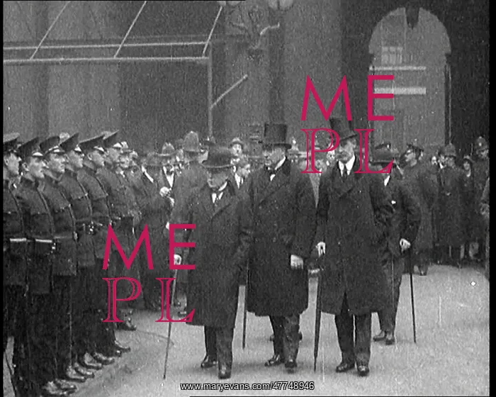 : British Prime Minister David Lloyd George Inspecting : British Prime Minister David Lloyd George Inspecting