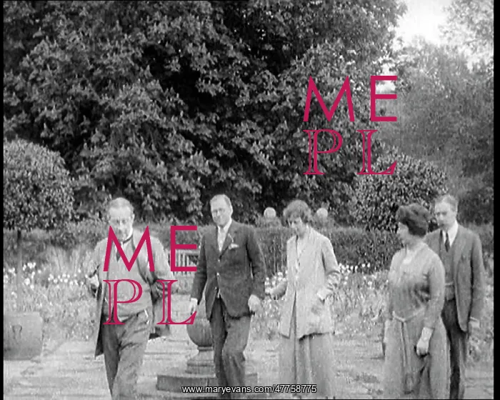 : British Prime Minister Stanley Baldwin Walking : British Prime Minister Stanley Baldwin Walking