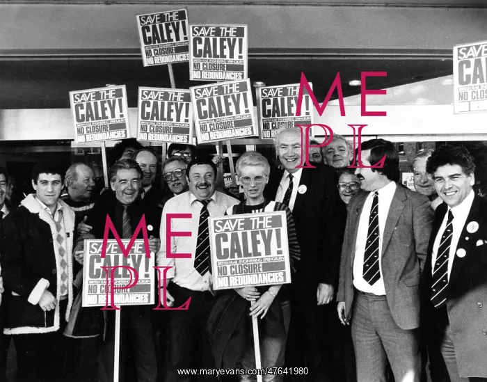  : British Rail workers campaigning, Save the Caley!
