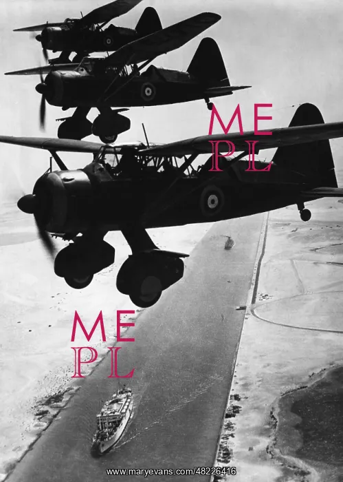 : British reconnaissance planes over the Suez Canal, 1940 : British reconnaissance planes over the Suez Canal, 1940