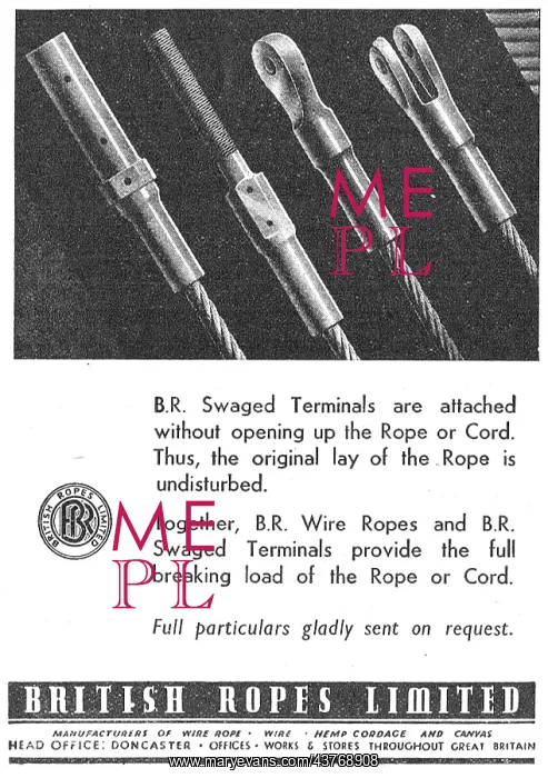 : British Ropes Swaged Terminals : British Ropes Swaged Terminals