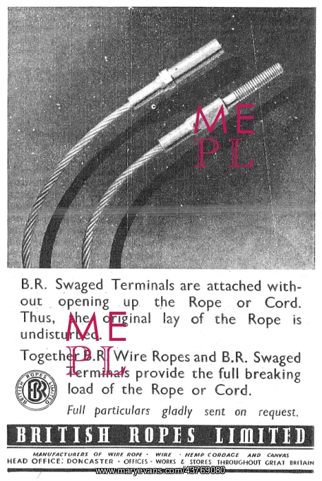 : British Ropes Swaged Terminals : British Ropes Swaged Terminals