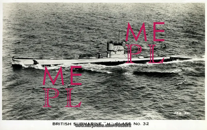 : British Royal Navy HMS Submarine - H Class No.32 (H32) : British Royal Navy HMS Submarine - H Class No.32 (H32)