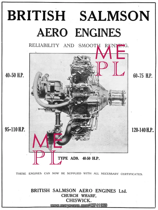 : British Salmson AD9 : British Salmson AD9