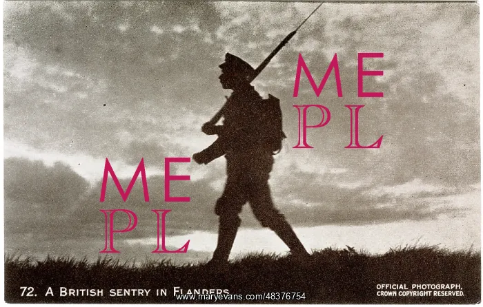  : A British sentry in Flanders, WW1