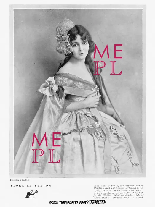 : British Silent Screen actress Flora Le Breton, 1922 : British Silent Screen actress Flora Le Breton, 1922