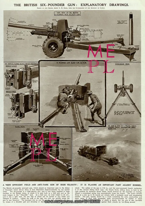 : British six-pounder gun by G. H. Davis : British six-pounder gun by G. H. Davis