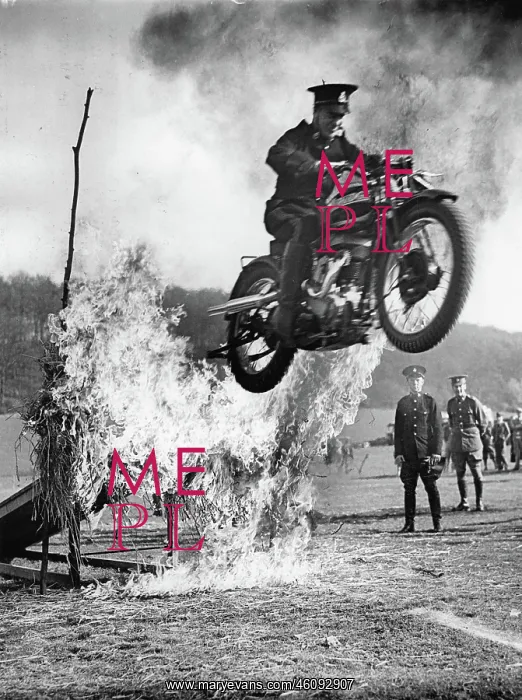 : A British soldier during a stunt on : A British soldier during a stunt on