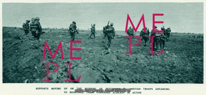: British soldiers advancing as reinforcements : British soldiers advancing as reinforcements