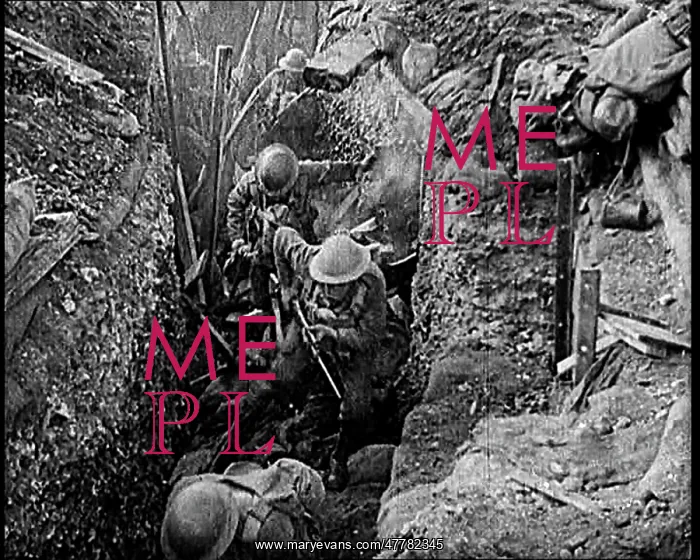 : British Soldiers Capturing A German Trench : British Soldiers Capturing A German Trench