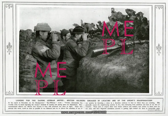 : British soldiers engaged in locating the enemy : British soldiers engaged in locating the enemy