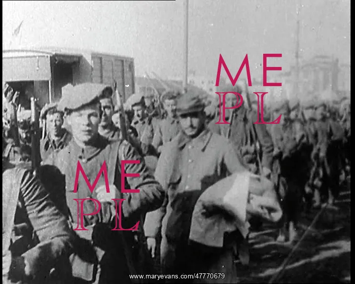 : British Soldiers Marching Past the Camera In : British Soldiers Marching Past the Camera In