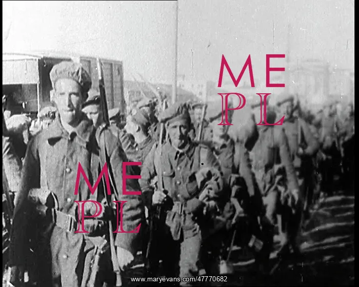 : British Soldiers Marching Past the Camera In : British Soldiers Marching Past the Camera In