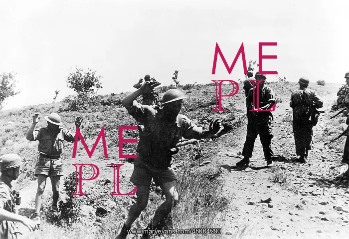 : British soldiers surrender in Greece, WW2 : British soldiers surrender in Greece, WW2