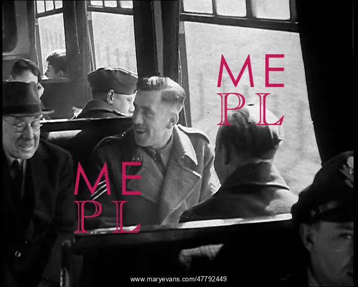 : British Soldiers Talking Happily on a Train : British Soldiers Talking Happily on a Train