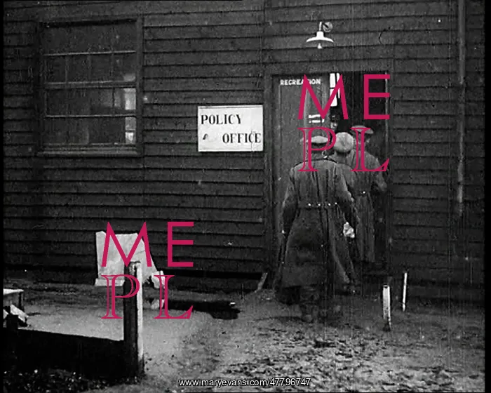 : British Soldiers Walking Into A Prefabricated : British Soldiers Walking Into A Prefabricated