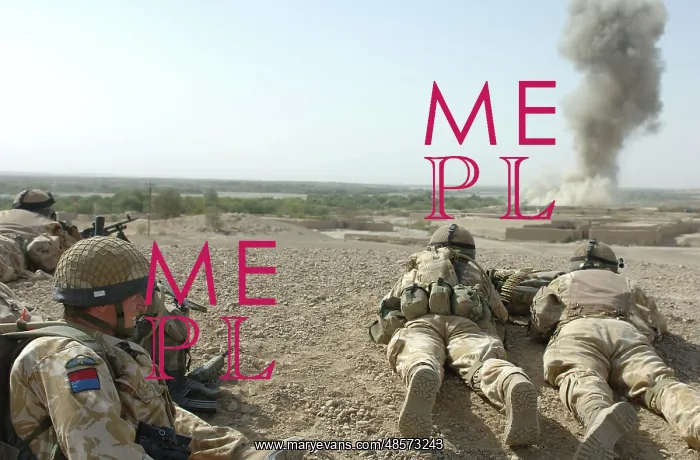 : British soldiers watching the after effects of a 500lb bomb : British soldiers watching the after effects of a 500lb bomb