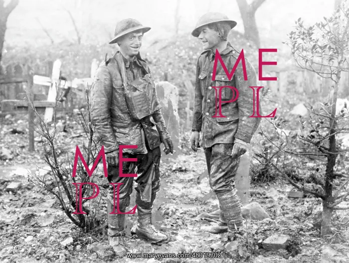 : Two British soldiers on the Western Front, WW1 : Two British soldiers on the Western Front, WW1