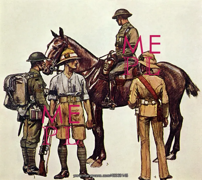: Four British soldiers, WW1 : Four British soldiers, WW1