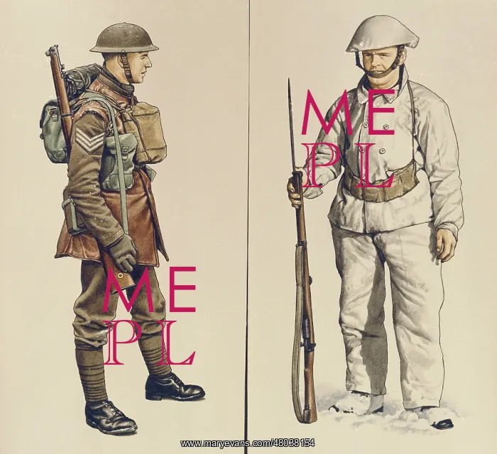 : Two British soldiers, WW1 : Two British soldiers, WW1