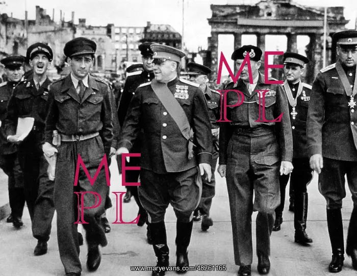: British and Soviet generals during the victory : British and Soviet generals during the victory