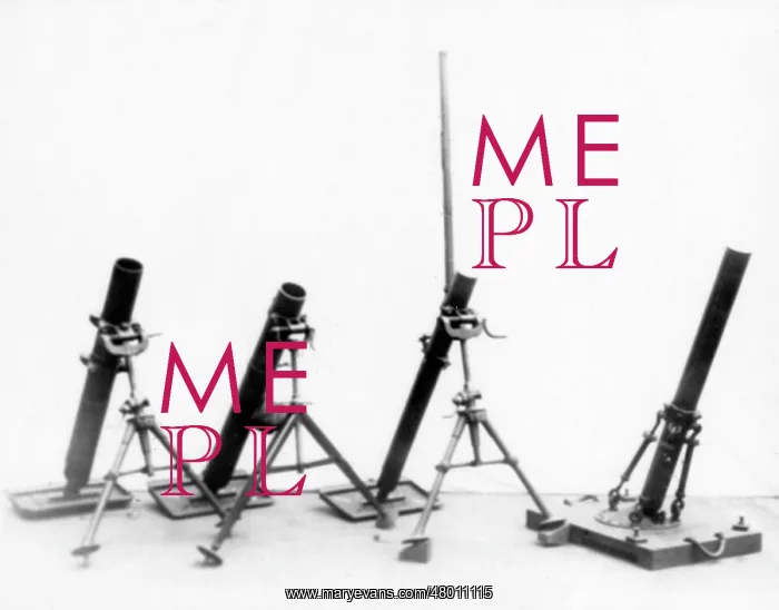 : Four British Stokes Mortars, used during WW1 : Four British Stokes Mortars, used during WW1
