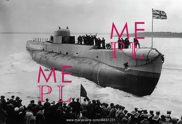 : A British submarine. About 1935 : A British submarine. About 1935