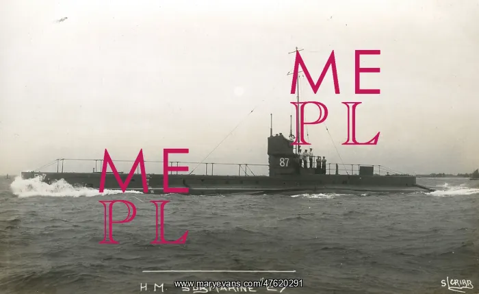  : British submarine HMS E7, WW1