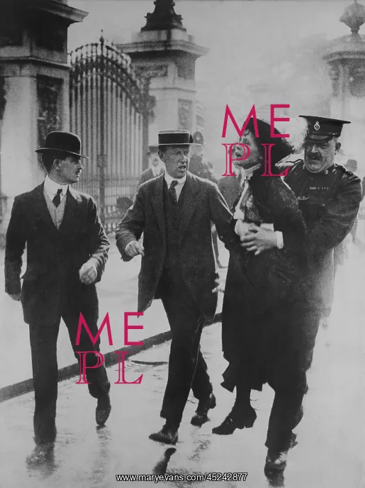 : British suffragette Emmeline Pankhurst arrested ? : British suffragette Emmeline Pankhurst arrested ?