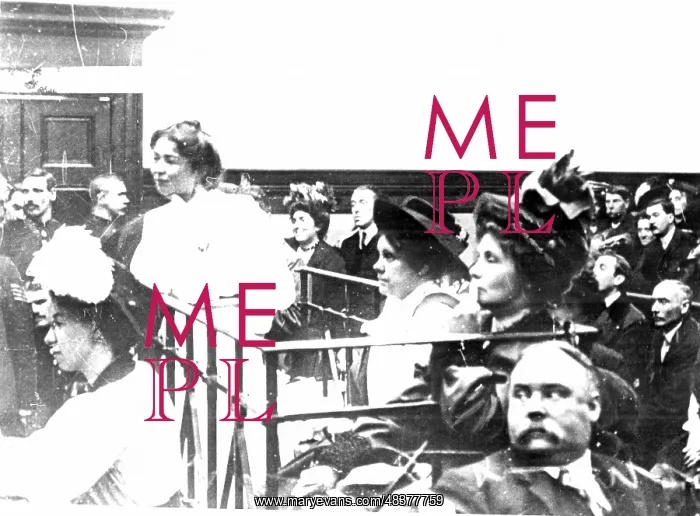 : British suffragette movement. Mrs Pankhurst (right) : British suffragette movement. Mrs Pankhurst (right)