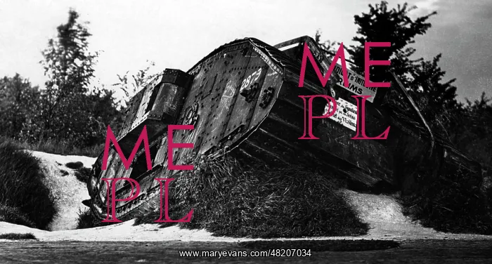: British tank Lotte on the Western Front of the First World : British tank Lotte on the Western Front of the First World
